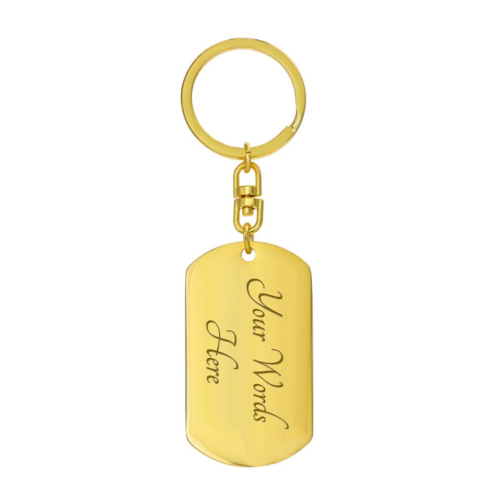 Kindness Symbol Dog Tag Key Chain Holder