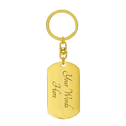 Symbol Dog Tag Key Chain Holder