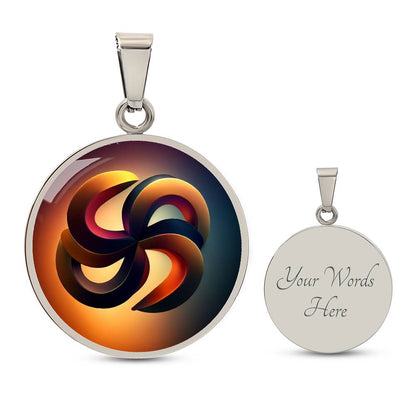 Goddess Unity Symbol Circle Necklace