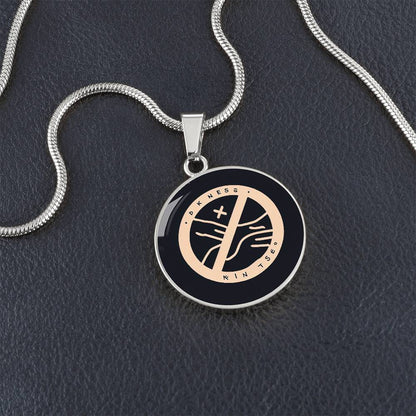 Kindness Symbol Circle Necklace