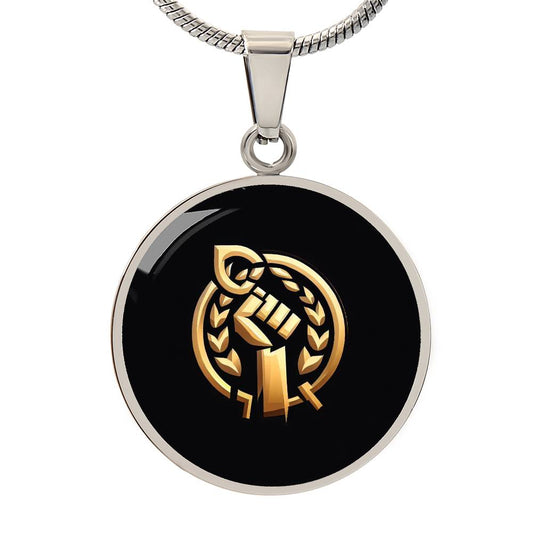 Perseverance Symbol Circle Necklace