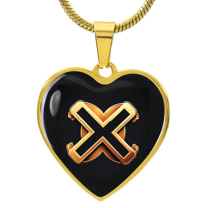 Progress Symbol Hearts Necklace