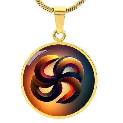 Goddess Unity Symbol Circle Necklace