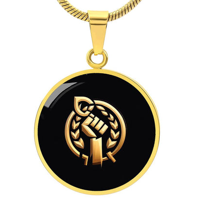 Perseverance Symbol Circle Necklace