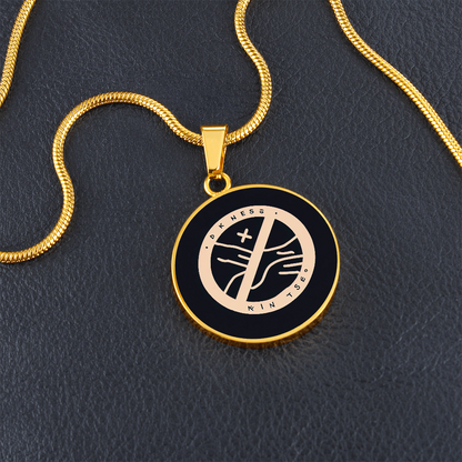 Kindness Symbol Circle Necklace