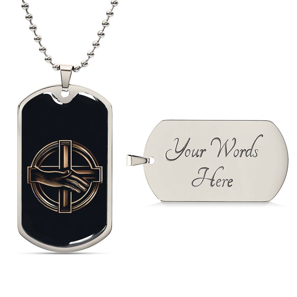 Kindness  Symbol Dog Tag Necklace