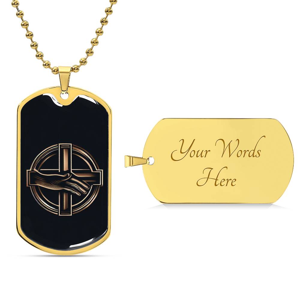 Kindness  Symbol Dog Tag Necklace