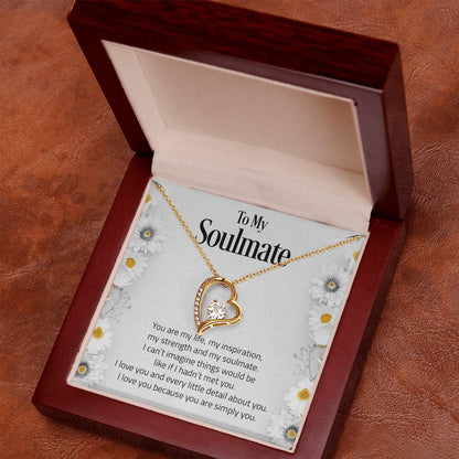 To My Soulmate | I Love You - Forever Love Necklace - Derose Entertainment 