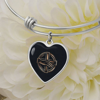 Symbol of kindness Heart Bangle - Derose Entertainment 