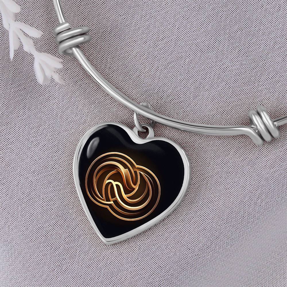 Understanding Symbol Heart Bangle - Derose Entertainment 