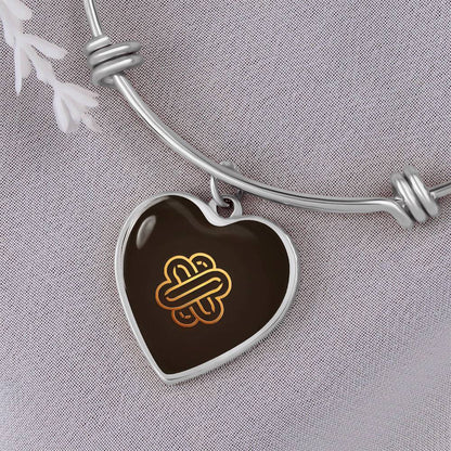 Kindness Symbol Heart Bangle - Derose Entertainment 