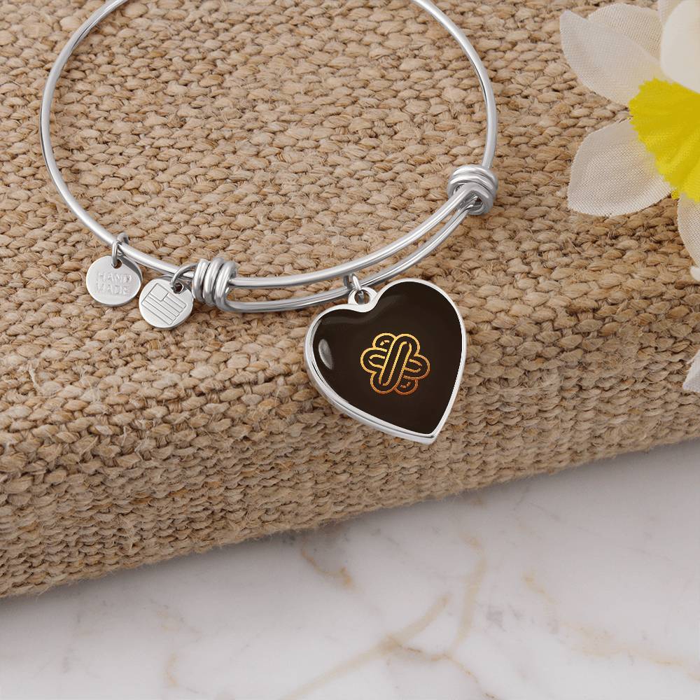 Kindness Symbol Heart Bangle - Derose Entertainment 