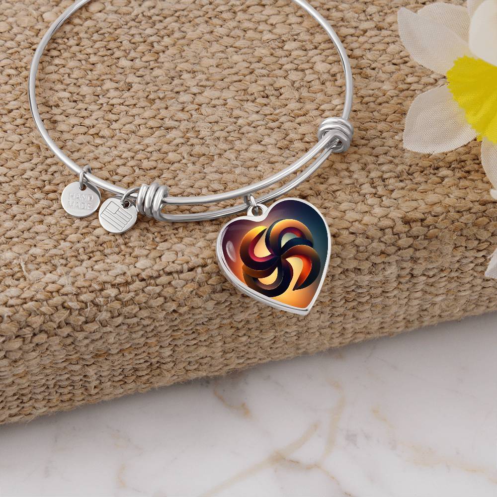 Unity Symbol Heart Bangles