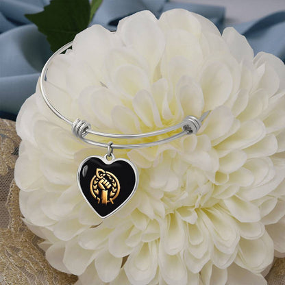 Perseverance Symbol Heart Bangles