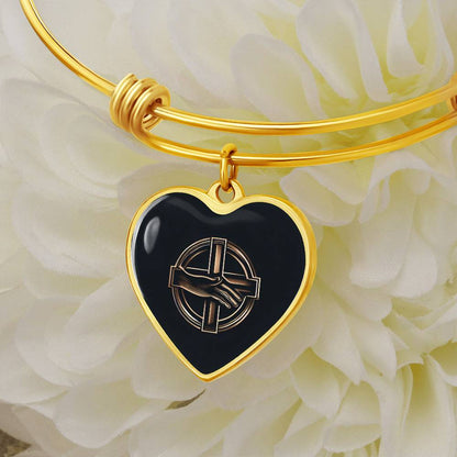 Symbol of kindness Heart Bangle - Derose Entertainment 