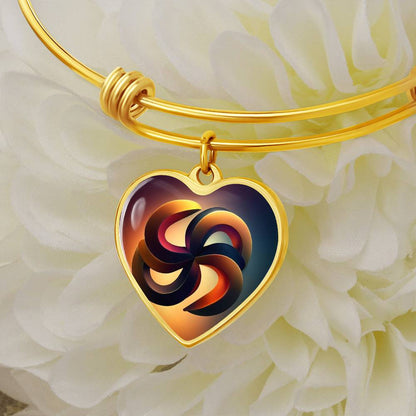 Unity Symbol Heart Bangles