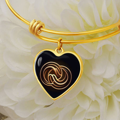 Understanding Symbol Heart Bangle - Derose Entertainment 