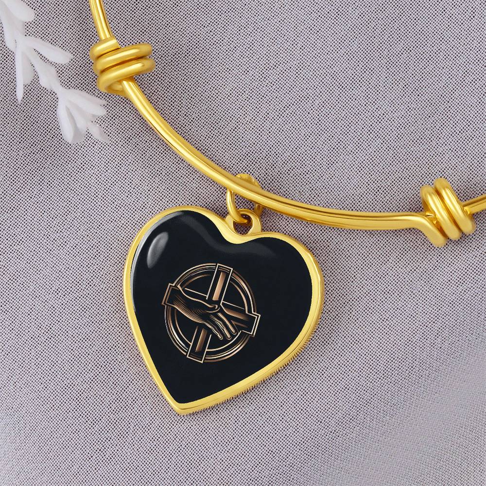 Symbol of kindness Heart Bangle - Derose Entertainment 