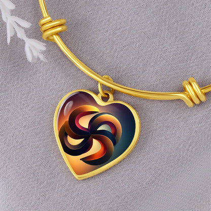 Unity Symbol Heart Bangles