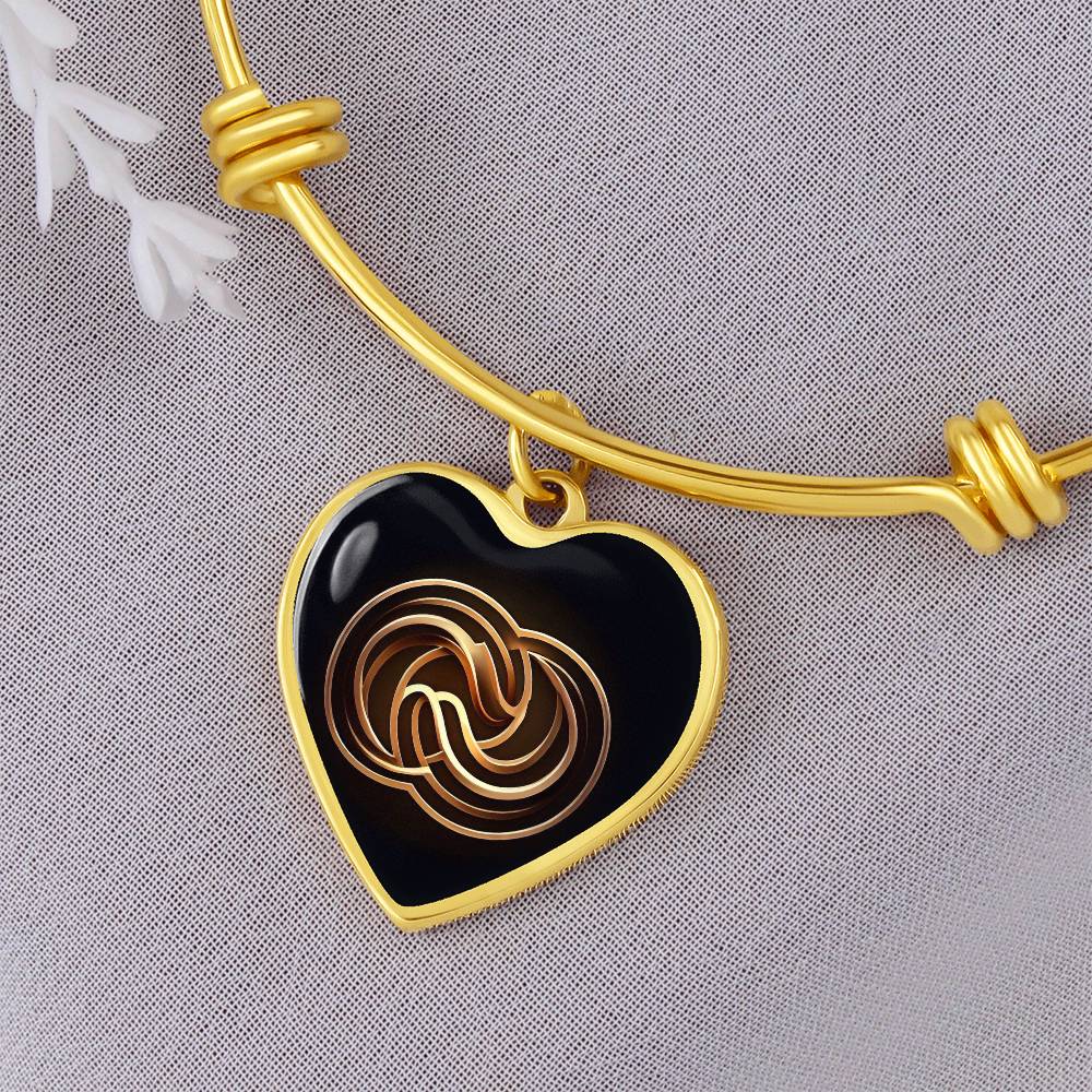 Understanding Symbol Heart Bangle - Derose Entertainment 