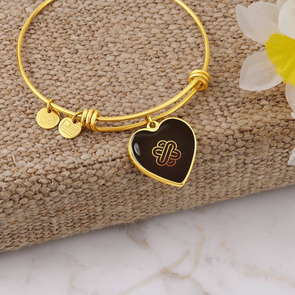 Kindness Symbol Heart Bangle - Derose Entertainment 