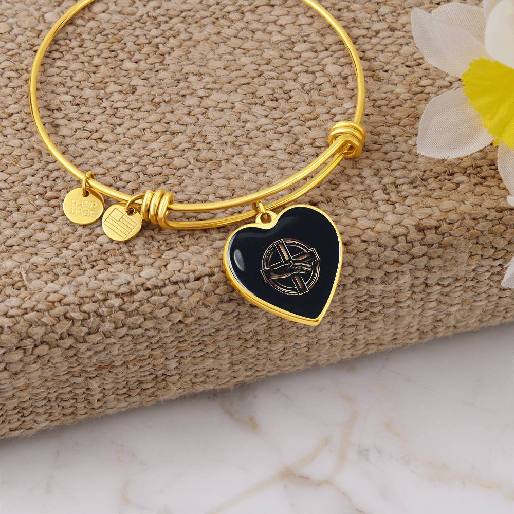 Symbol of kindness Heart Bangle - Derose Entertainment 