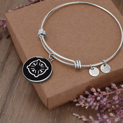 Strength Symbol Circle Bangles