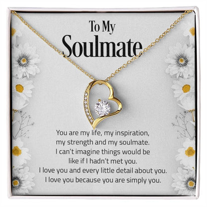 To My Soulmate | I Love You - Forever Love Necklace - Derose Entertainment 