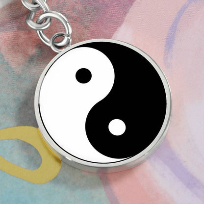 Ying Yang Circle Key Chain Pendant