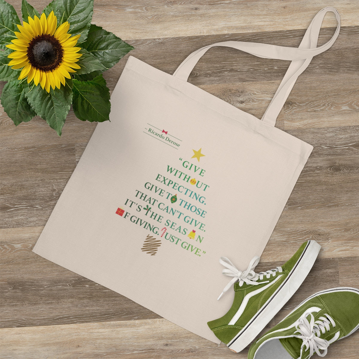 Give Without Expecting_from A Christmas Story_Tote Bag - Derose Entertainment 