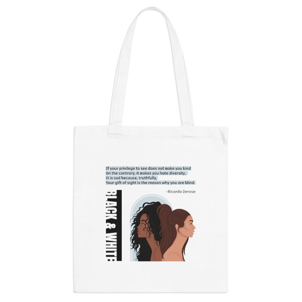 Black & White - Tote Bag - Derose Entertainment 