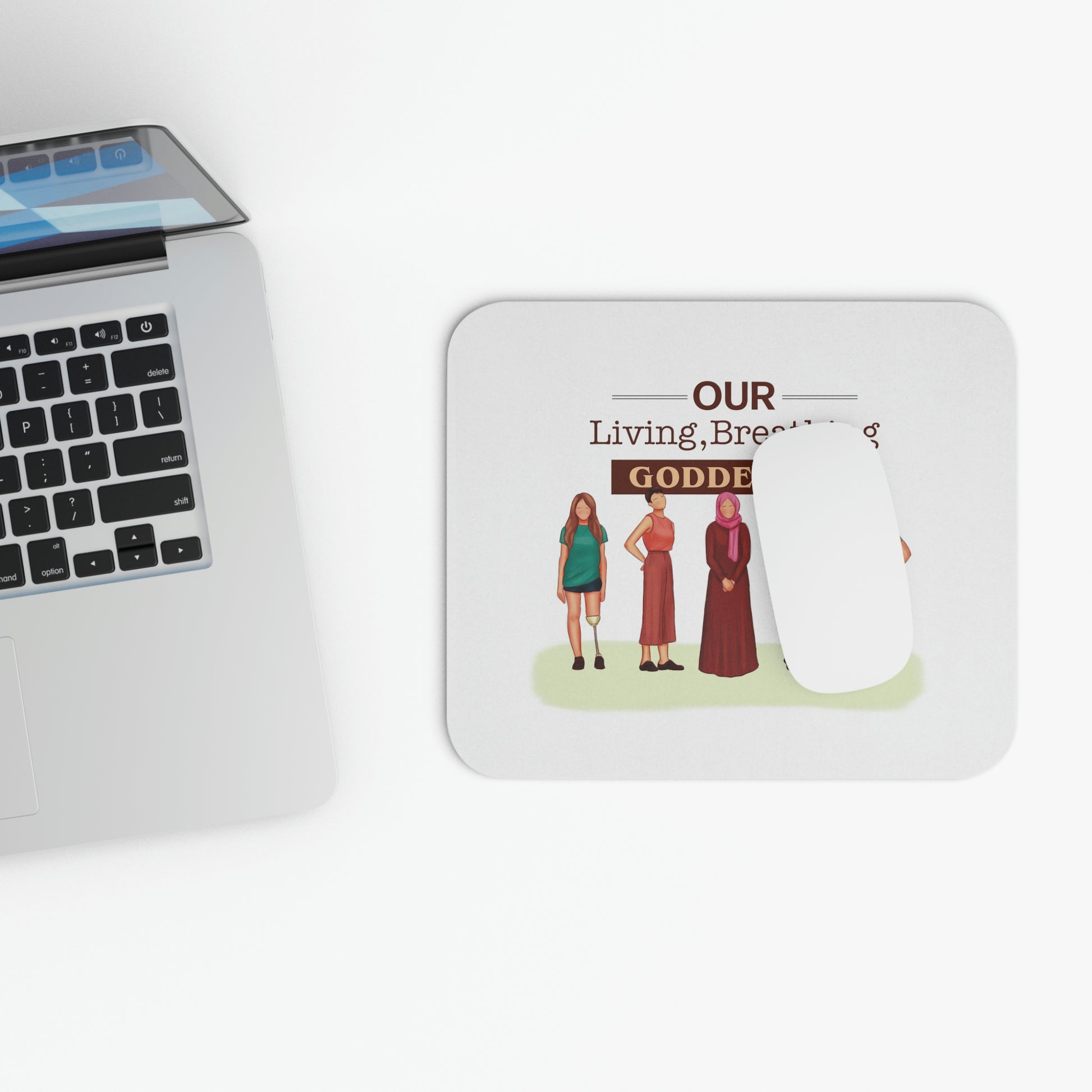 Our Living, Breathing Goddess 1-2 - Mouse Pad (Rectangle) - Derose Entertainment 