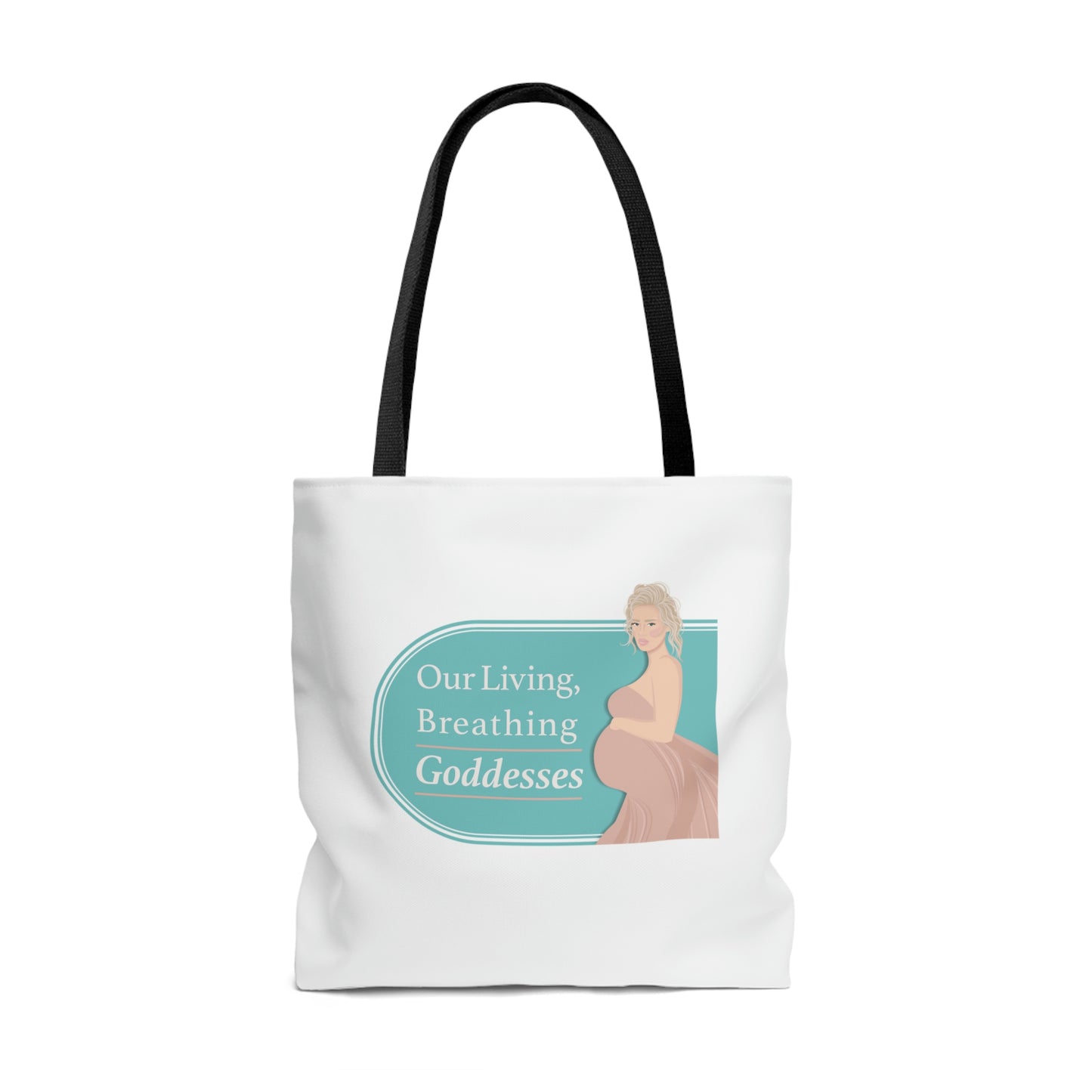 Our Living, Breathing Goddess  2 - Tote Bag (AOP) - Derose Entertainment 