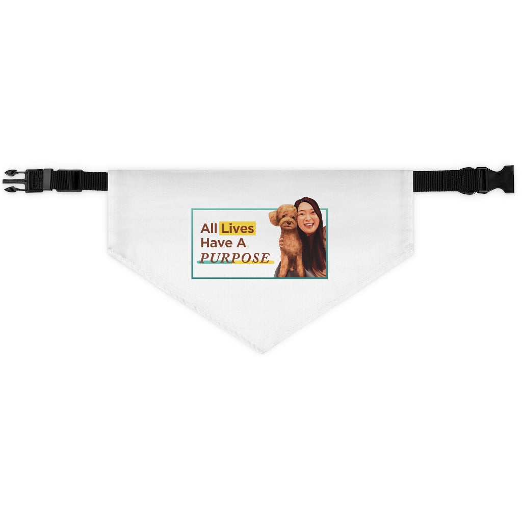 All Lives Have A Purpose - Pet Bandana Collar - Derose Entertainment 