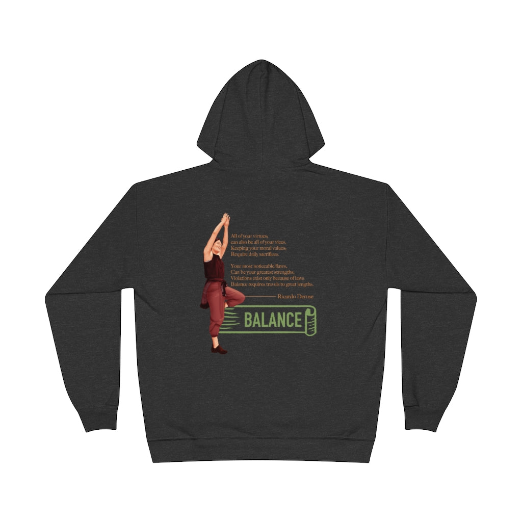 Balance - Unisex EcoSmart® Pullover Hoodie Sweatshirt - Derose Entertainment 