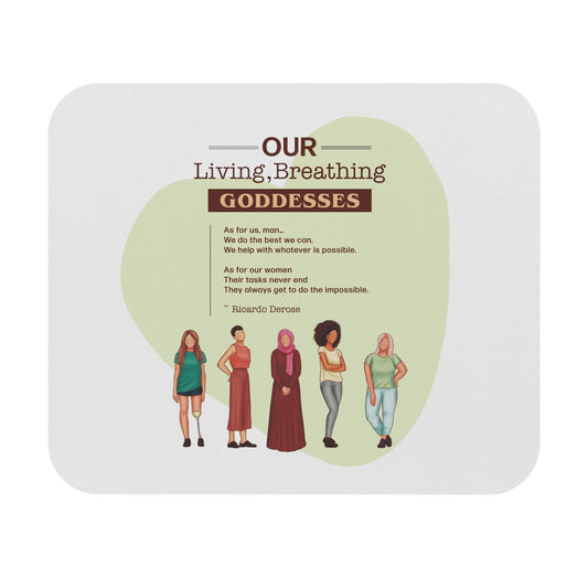 Our Living, Breathing Goddess 1-1 - Mouse Pad (Rectangle) - Derose Entertainment 